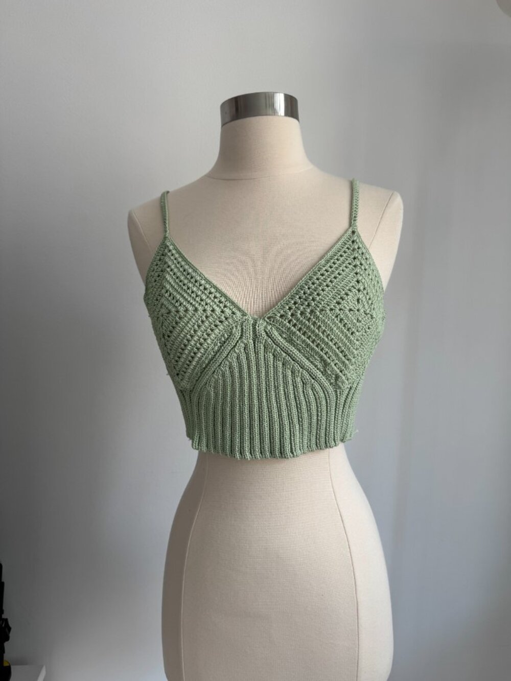 Jonathan Simkhai Crochet Crop Top
